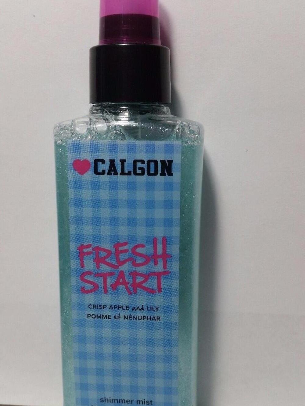 Calgon Fresh Start Shimmer Mist Spray Crisp Apple & Lily Shimmer & Glow 1 Bottle